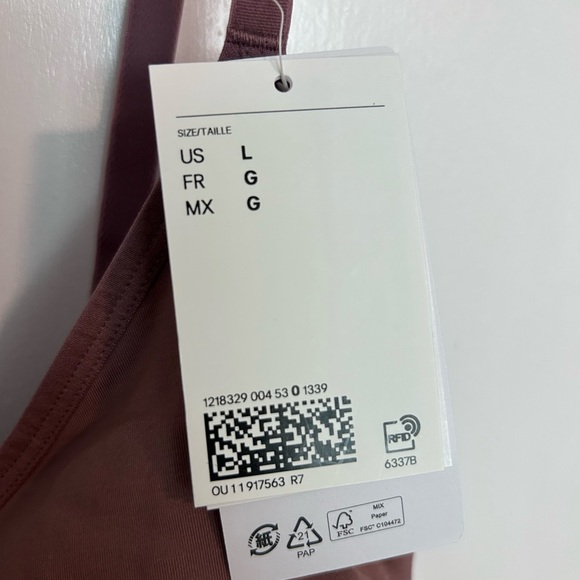 STRETCHY & SCULPTING FIRM SHAPE THONG BODYSUIT H&M NWT SIZE L DARK DUSTY PINK - Picture 6 of 8